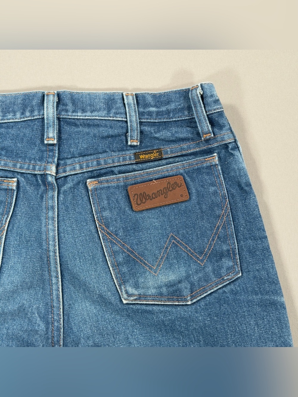 Vintage Wrangler 935NAV Cowboy Cut 31x36 (Fits 30x35) Slim Bootcut Denim Jeans - Picture 9 of 13